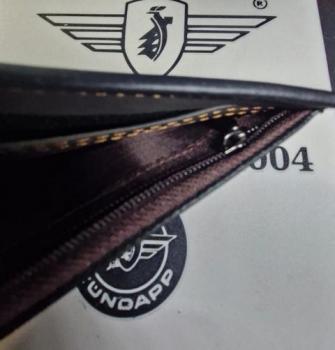 Preview: Zündapp Herren Geldbeutel mit Flügelwappen – hochwertige Geldbörse mit 9 Kartenfächern für Zündapp Fans - SCHWARZ